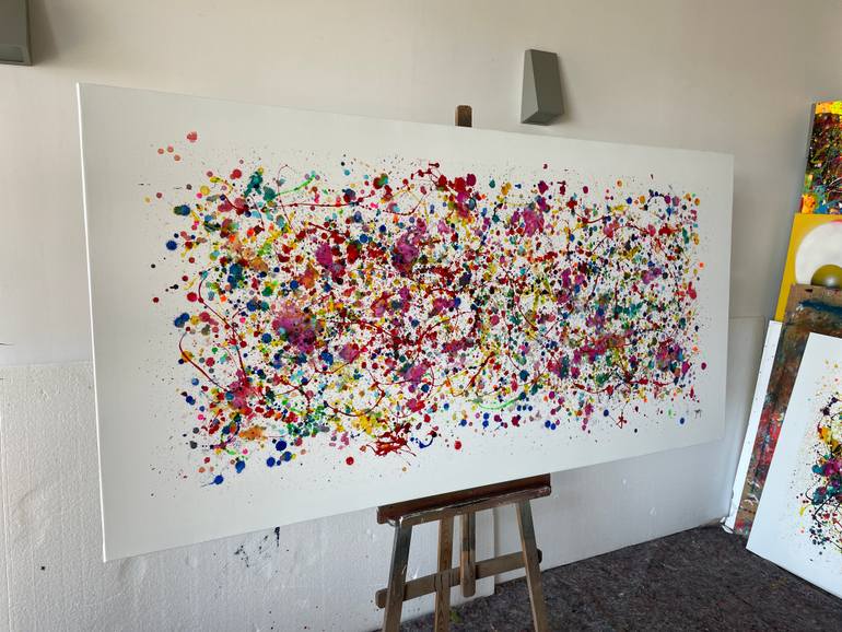 Original Abstract Expressionism Abstract Drawing by Juan Jose Garay
