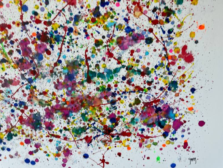Original Abstract Expressionism Abstract Drawing by Juan Jose Garay