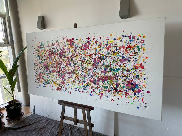 Original Abstract Expressionism Abstract Drawing by Juan Jose Garay