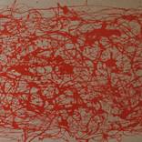 Red Energy - Style Jackson Pollock by juan jose garay