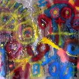 Fish - Large Original Abstract Expressionism Canvas by juan jose garay