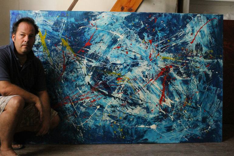 Original Fine Art Abstract Painting by juan jose garay