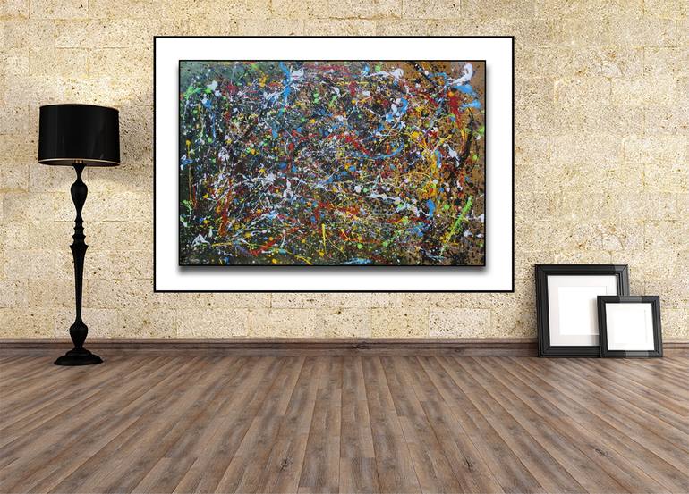 Original Abstract Expressionism Abstract Painting by juan jose garay