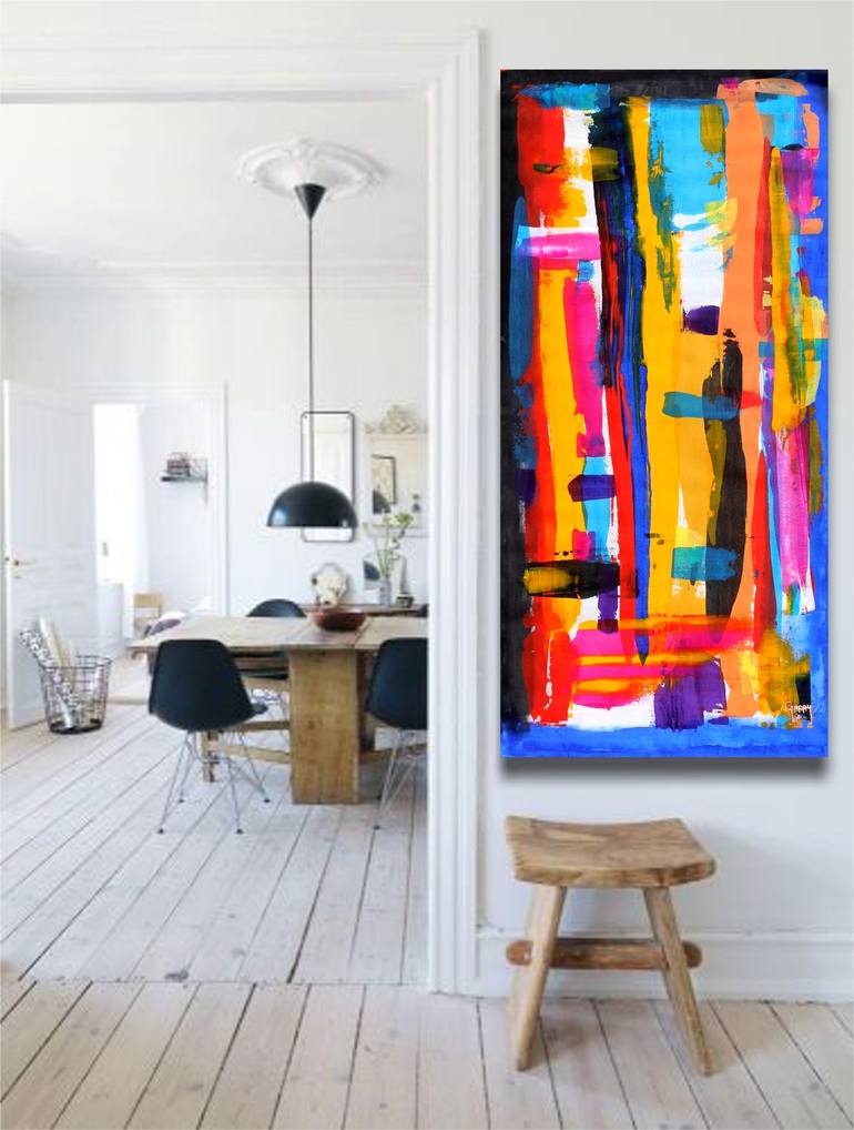 Original Abstract Expressionism Abstract Painting by juan jose garay