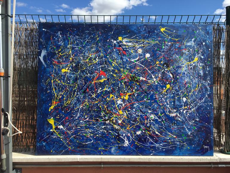 Original Abstract Expressionism Abstract Painting by Juan Jose Garay