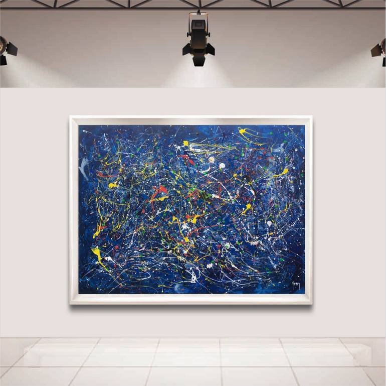 Original Abstract Expressionism Abstract Painting by Juan Jose Garay