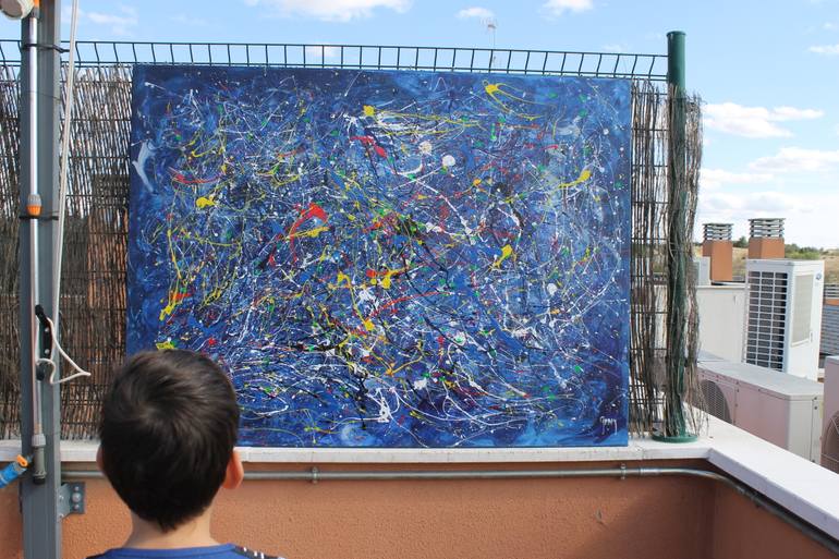 Original Abstract Expressionism Abstract Painting by Juan Jose Garay