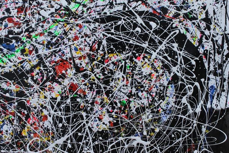 Hidden Circles - Tribute Jackson Pollock Painting by juan jose garay ...