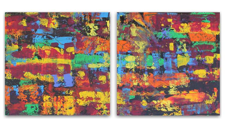 Original Conceptual Abstract Painting by Juan Jose Garay