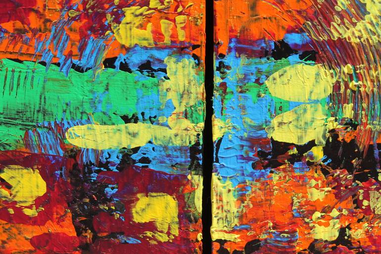 Original Conceptual Abstract Painting by Juan Jose Garay