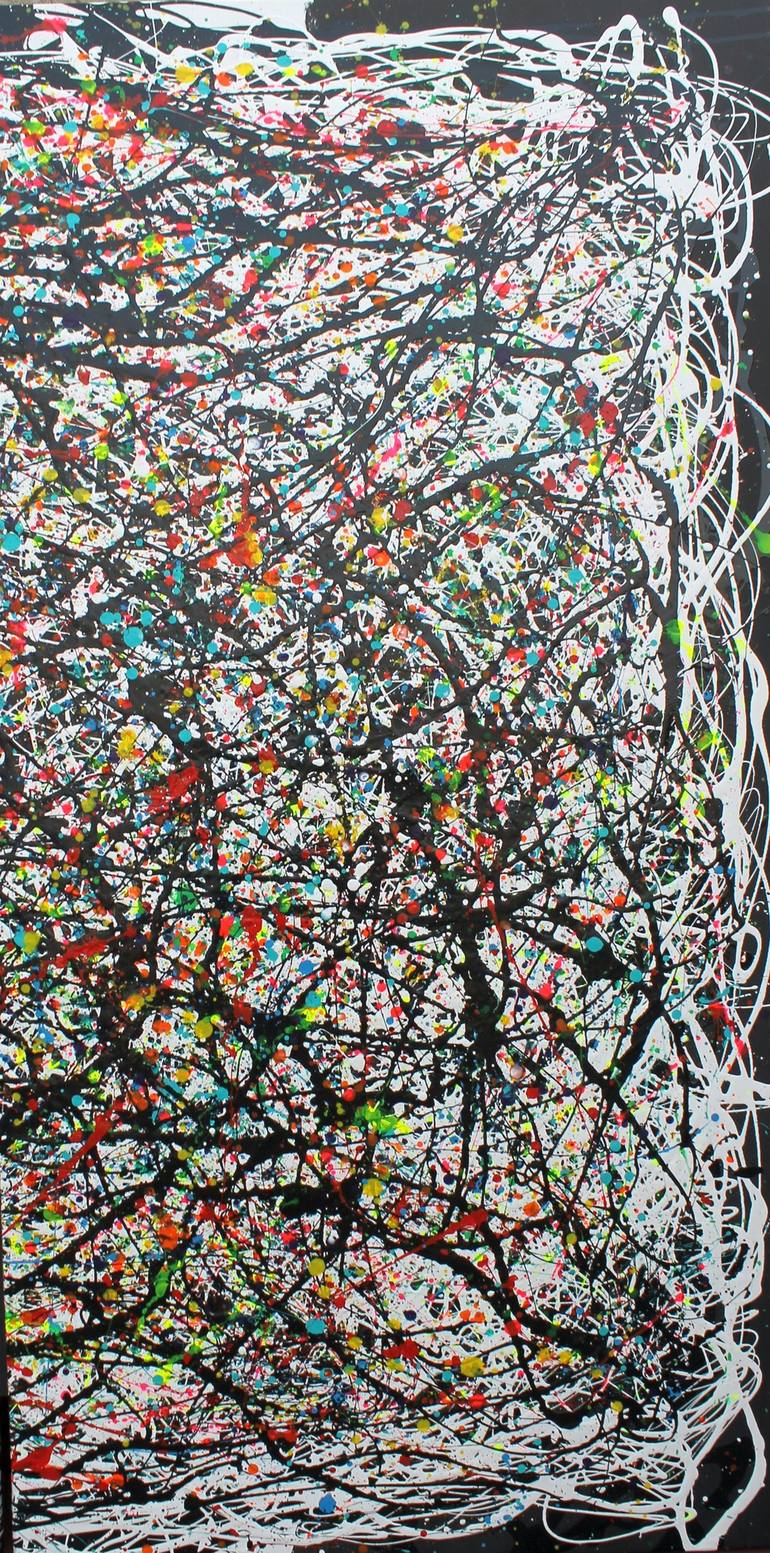 Original Abstract Expressionism Abstract Painting by Juan Jose Garay