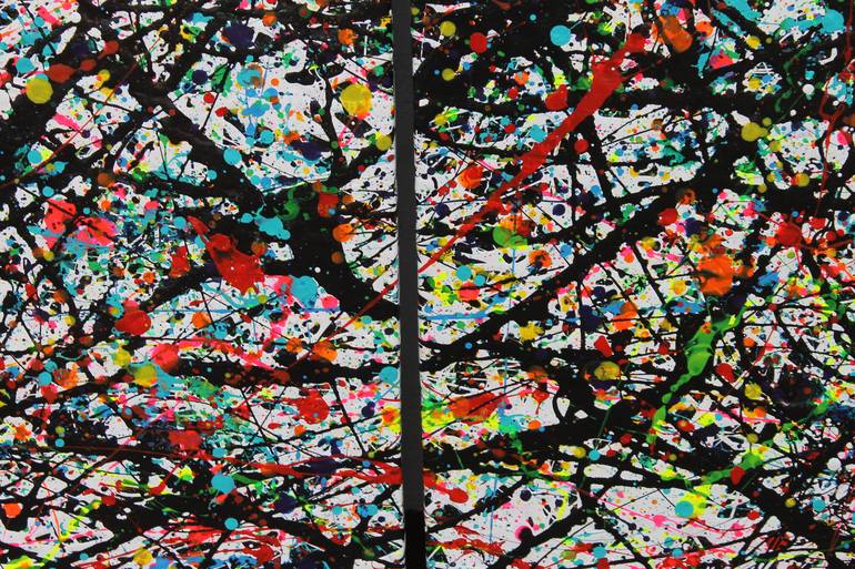 Original Abstract Expressionism Abstract Painting by Juan Jose Garay