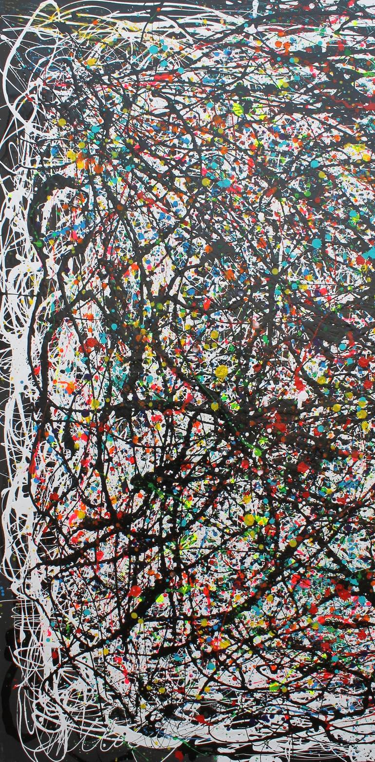 Original Abstract Expressionism Abstract Painting by Juan Jose Garay