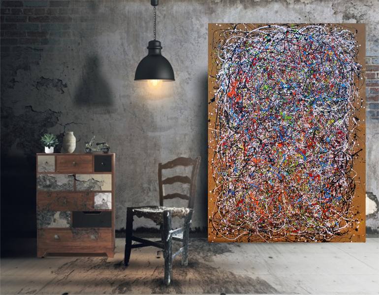 Original Abstract Painting by juan jose garay