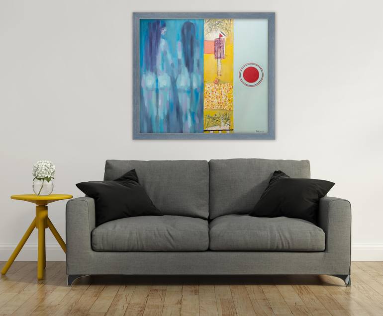 Original Abstract Women Painting by Todor Paskalev