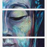 Buddha - triptych, painting by request by Todor Paskalev