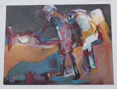 Original Abstract People Paintings by Nina Holthausen