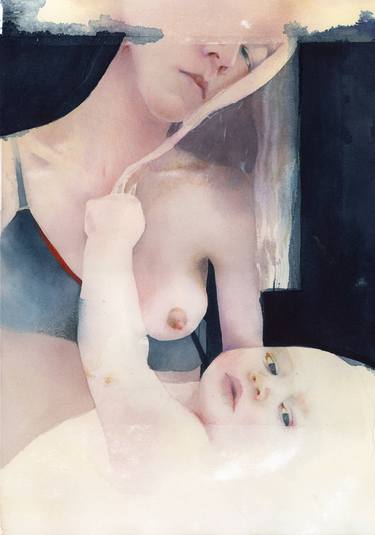 Original Nude Painting by Muha Zekotuha