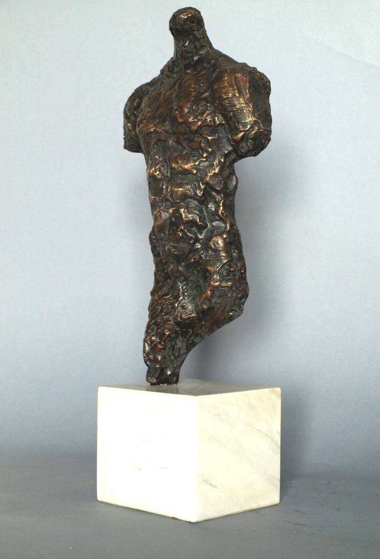 Original Expressionism People Sculpture by Waldemar Mazurek