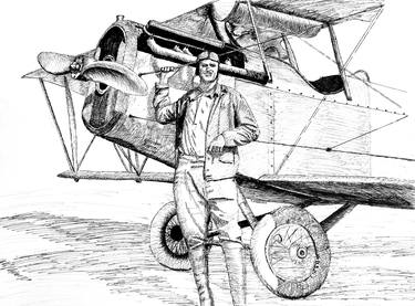 Print of Aeroplane Drawings by Ron Enderland