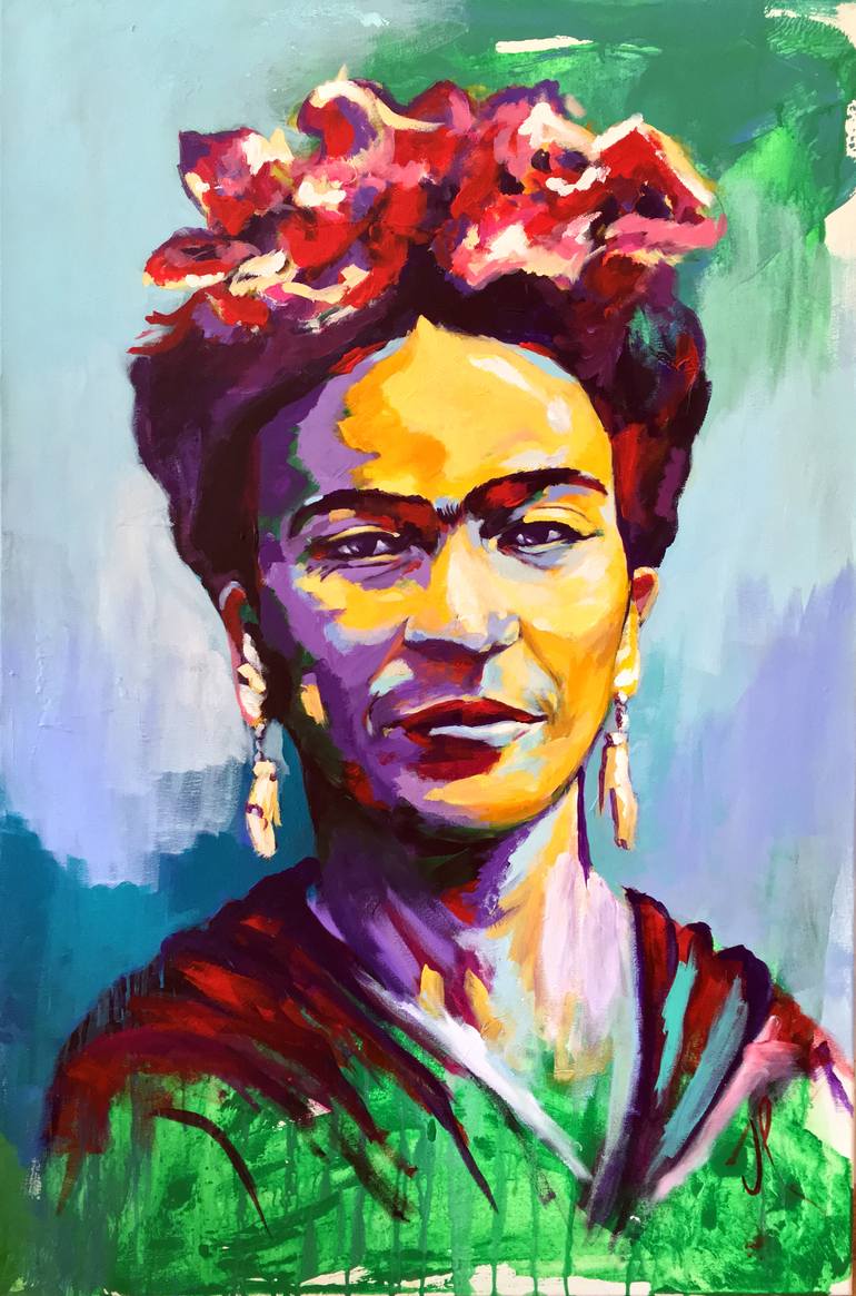 Frida Kahlo Portrait I Painting by JAVIER PEÑA | Saatchi Art