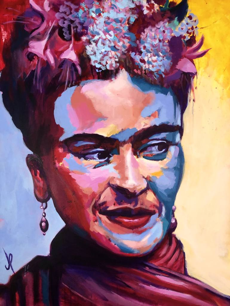 Frida Kahlo Portrait II 130x100cm Painting by JAVIER PEÑA | Saatchi Art