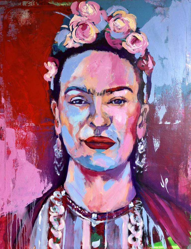 Frida Kahlo Portrait 130x100cm Painting by JAVIER PEÑA | Saatchi Art