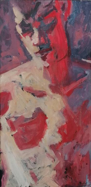 Original Expressionism Nude Paintings by Aleksandar Boskovic