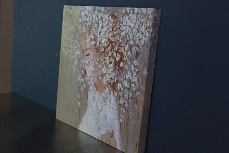 Original Abstract Floral Painting by Kimberly A.P.