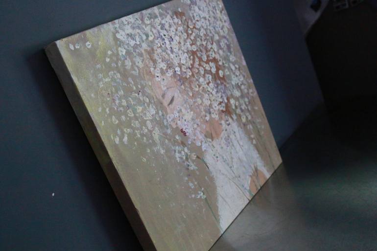 Original Abstract Floral Painting by Kimberly A.P.