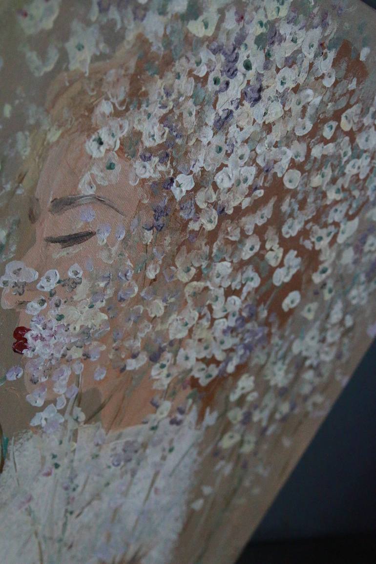 Original Abstract Floral Painting by Kimberly A.P.