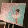 Continuation of my dreamland floral series. This was a commissioned project for the bedroom of an aspiring ballerina. Painted with acryllic, thick dimensional paint, on gallery wrapped  canvas.