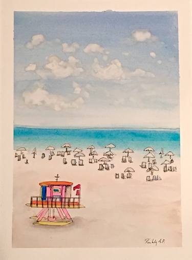 Original Beach Paintings by Kimberly A.P.