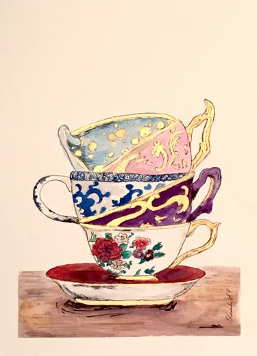 Vintage teacups thumb