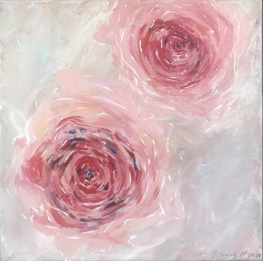 Original Expressionism Floral Painting by Kimberly A.P.