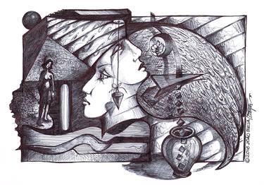 Print of Surrealism Fantasy Drawings by joão Beja