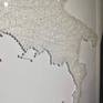 Relif map of Italy with white threads and white paint.

This artwork is already on sale with a composition at special price:
https://www.saatchiart.com/art/Installation-ITALIA-BIANCA-ITALIA-INSABBIATA-ITALIA-BLU/87372/6367077/view