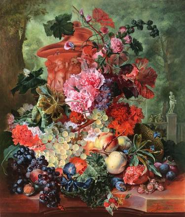 Original Floral Painting by Khalida Shayakhmetova