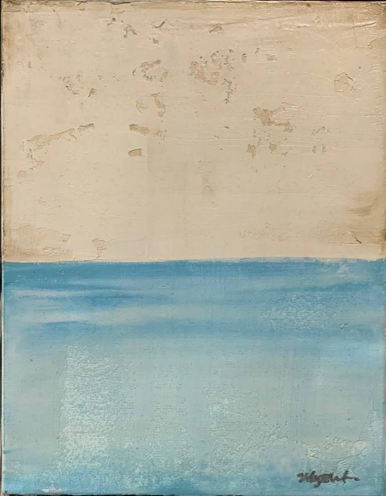 Original Beach Painting by Holly Blanton  Abstract Art on Canvas  For the Love of Water