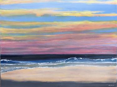 Print of Abstract Expressionism Beach Paintings by Holly Blanton