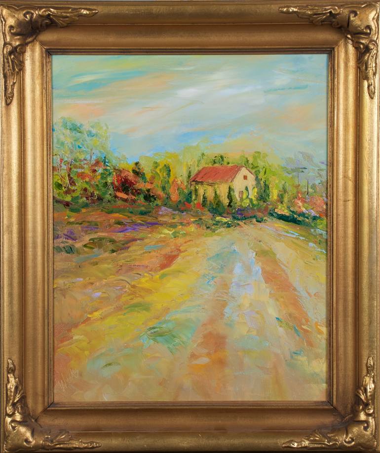 Original Expressionism Landscape Painting by Trish Weeks