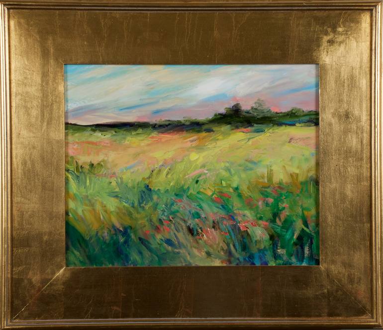 Original Abstract Expressionism Landscape Painting by Trish Weeks