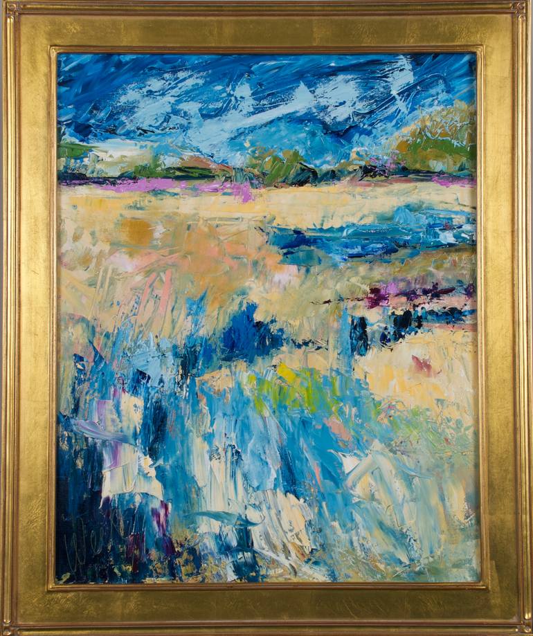 Original Abstract Expressionism Landscape Painting by Trish Weeks