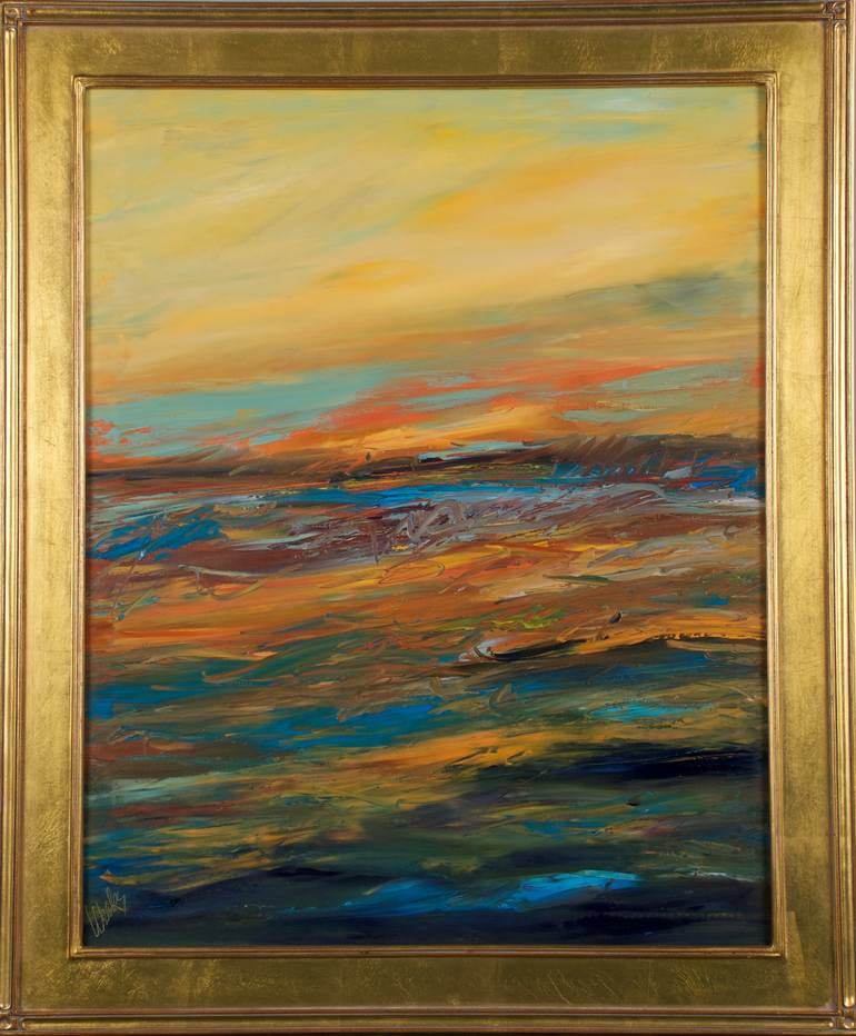 Original Abstract Expressionism Seascape Painting by Trish Weeks