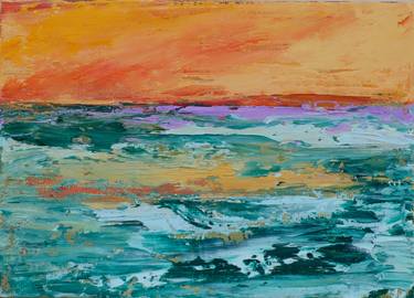 Original Abstract Expressionism Seascape Paintings by Trish Weeks