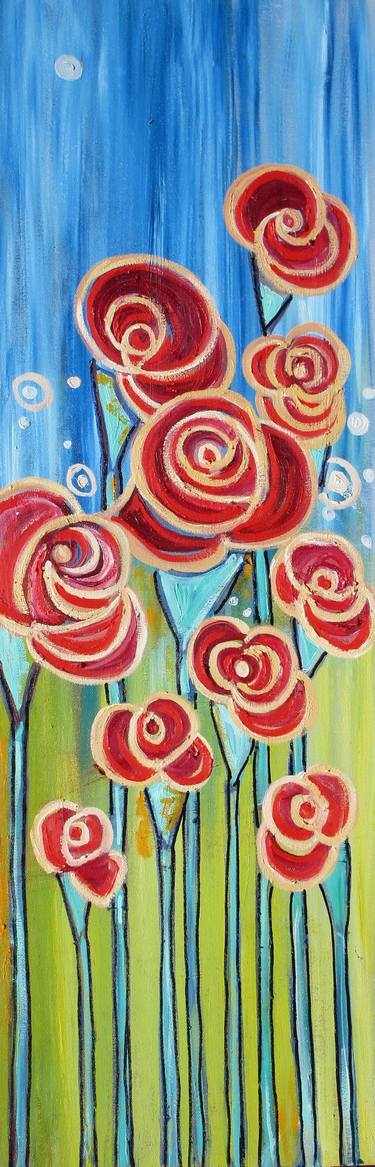 Original Modern Floral Paintings by Tennille Rose Will
