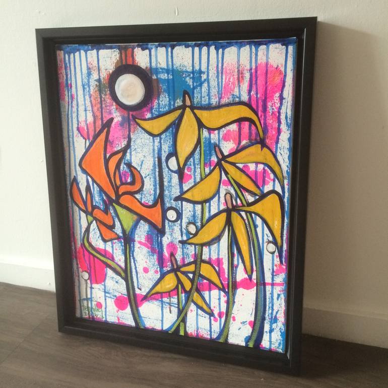 Original Abstract Floral Painting by Tennille Rose Will