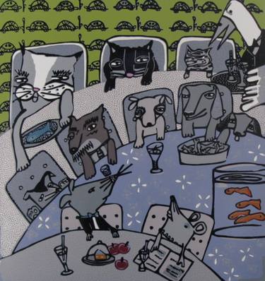 Original Conceptual Animal Printmaking by Coco Berkman