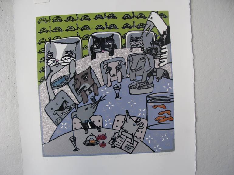 Original Conceptual Animal Printmaking by Coco Berkman
