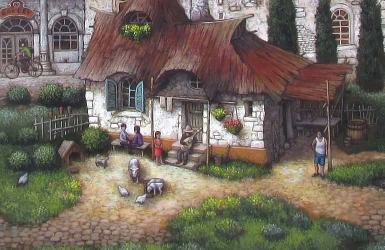 Original Realism Architecture Painting by Gorg Artist